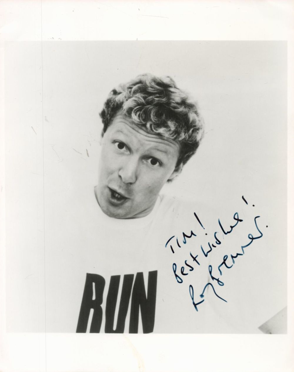Lot 467: British comedian Rory Bremner Signed 10x8 inch Black...