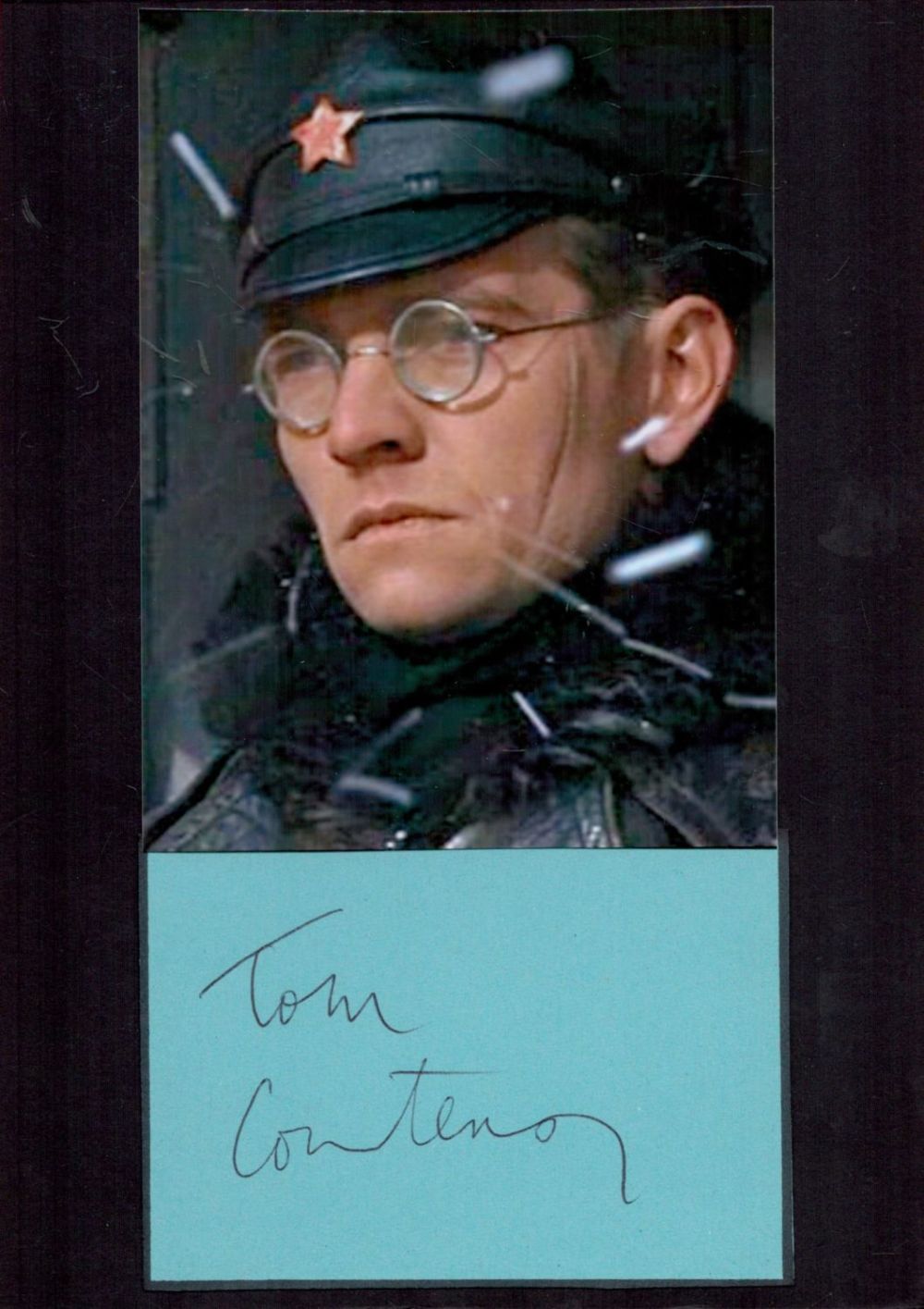 Lot 502: British Actor Tom Courtenay Signed Signature Piece, With...
