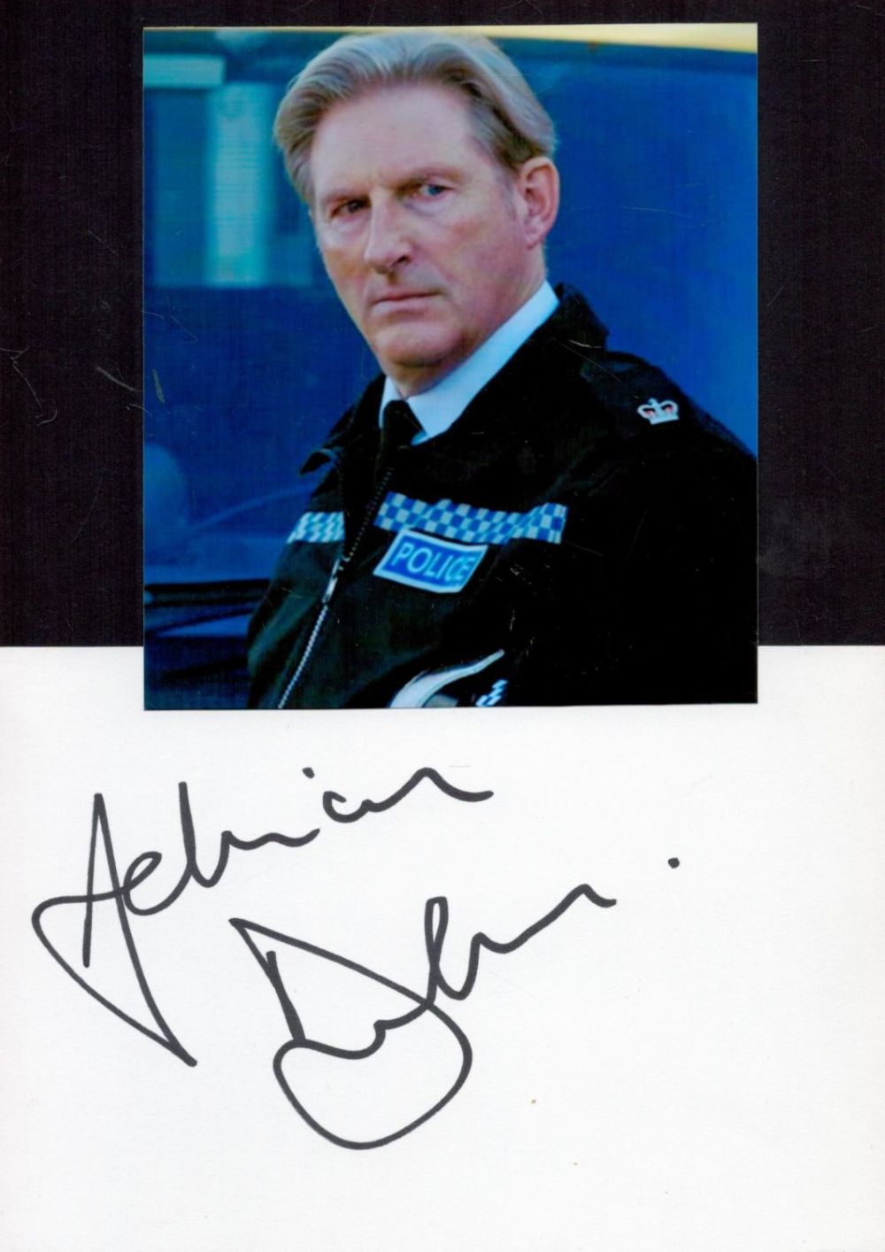 Lot 503: Adrian Dunbar (Line of Duty) Signed Signature Page...