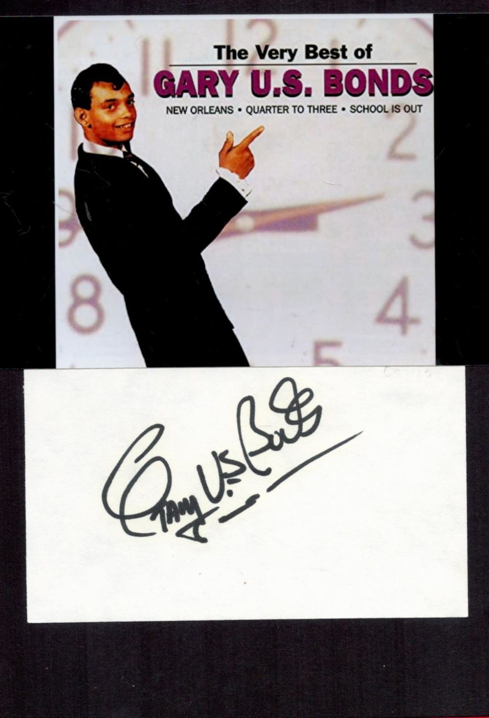 Lot 504: American Singer Gary U.S. Bonds Signed signature Piece...