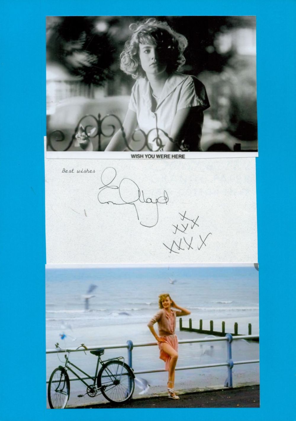 Lot 533: British Actress Emily Lloyd Signed Signature Piece with...