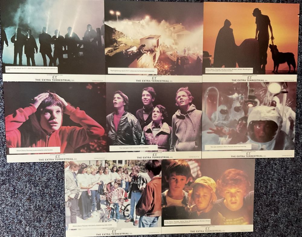 Lot 582: Superb Collection of 8 Steven Spielberg E.T. 10x8...