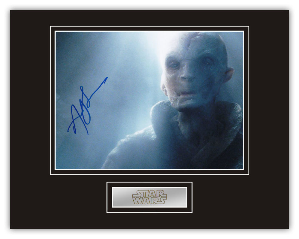 Lot 603: Stunning Display! Star Wars Andy Serkis hand signed...