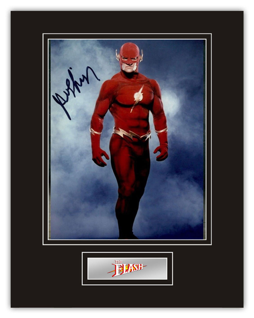 Lot 608: Stunning Display! The Flash John Wesley Shipp hand...