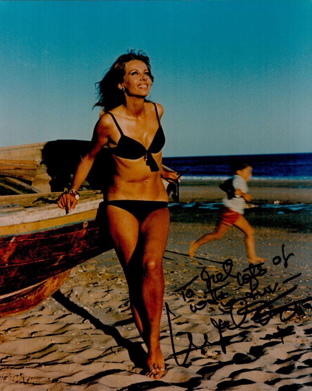 Lot 679: Ingrid Pitt signed 10x8 colour glamour photograph with...
