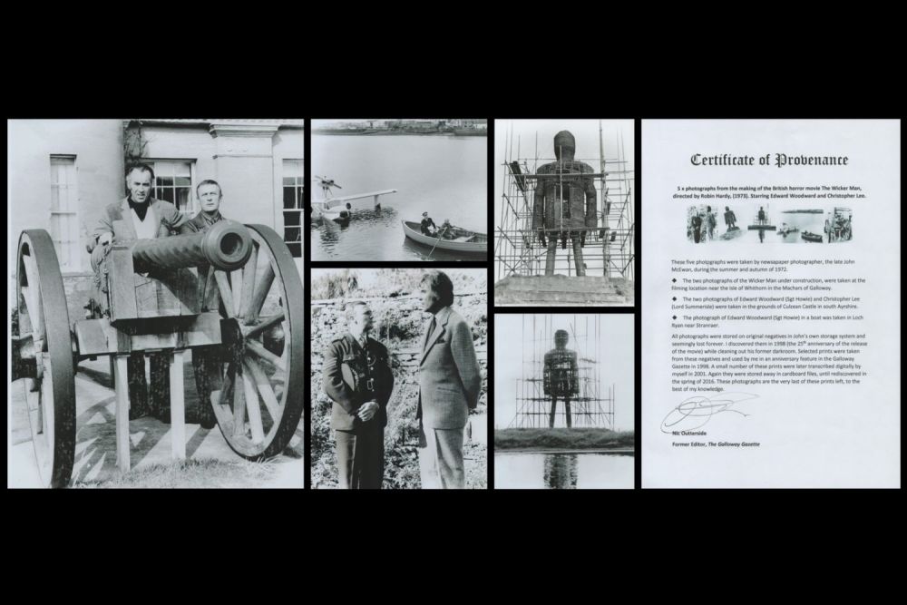 Lot 692: The Wicker Man Official construction and filming photographs...