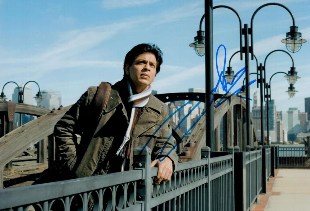Lot 731: TV Film Shah Rukh Khan signed 12x8 colour...