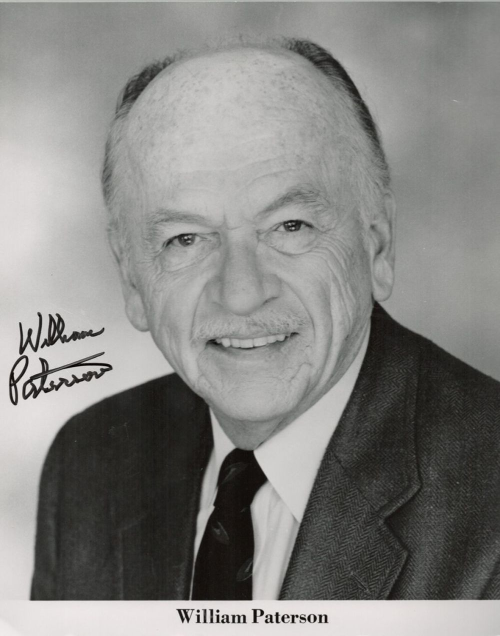 Lot 744: William Paterson signed 10x8 black and white photo....