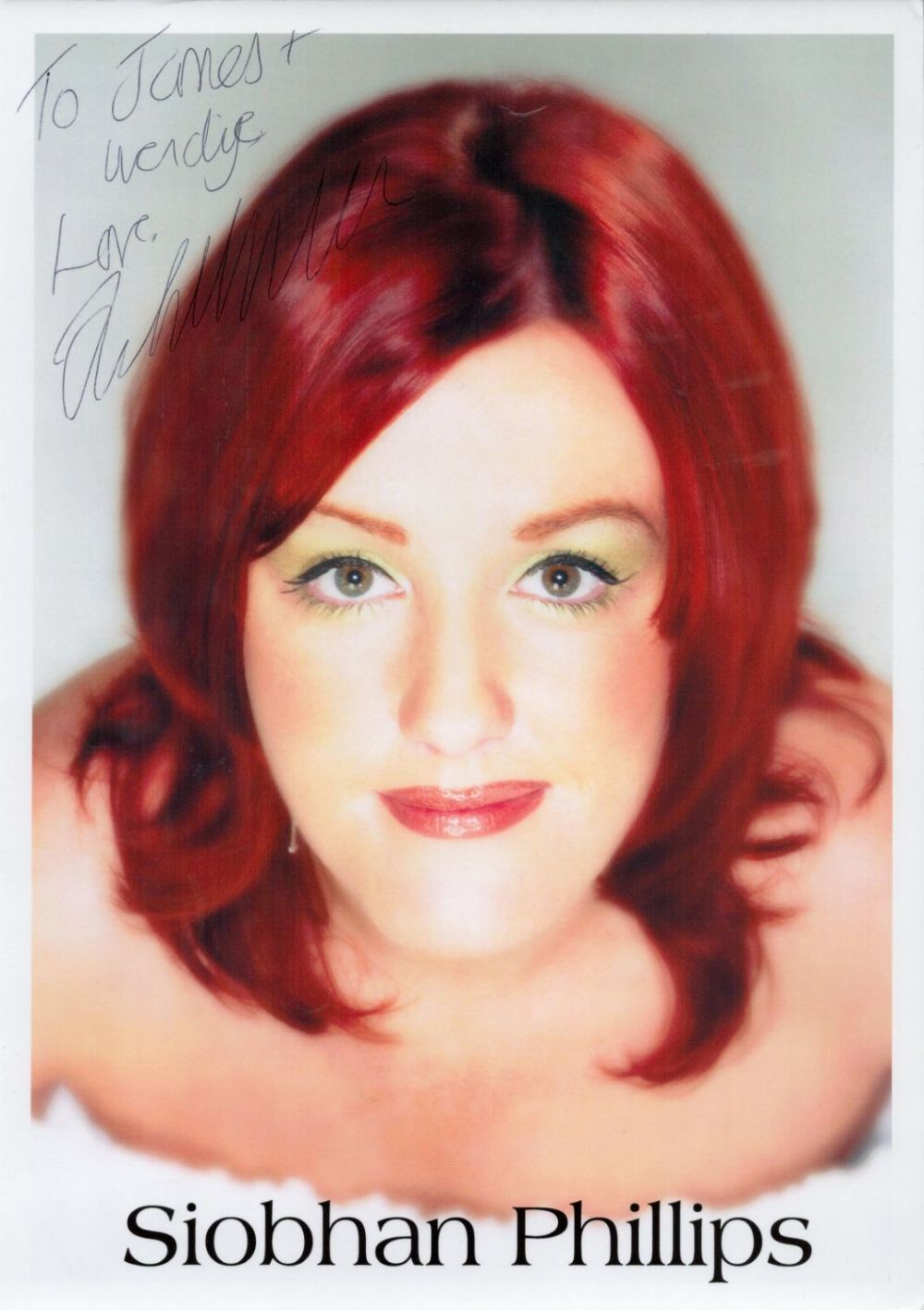 Lot 745: Siobhan Phillips signed 12x8 colour photo. Phillips was...