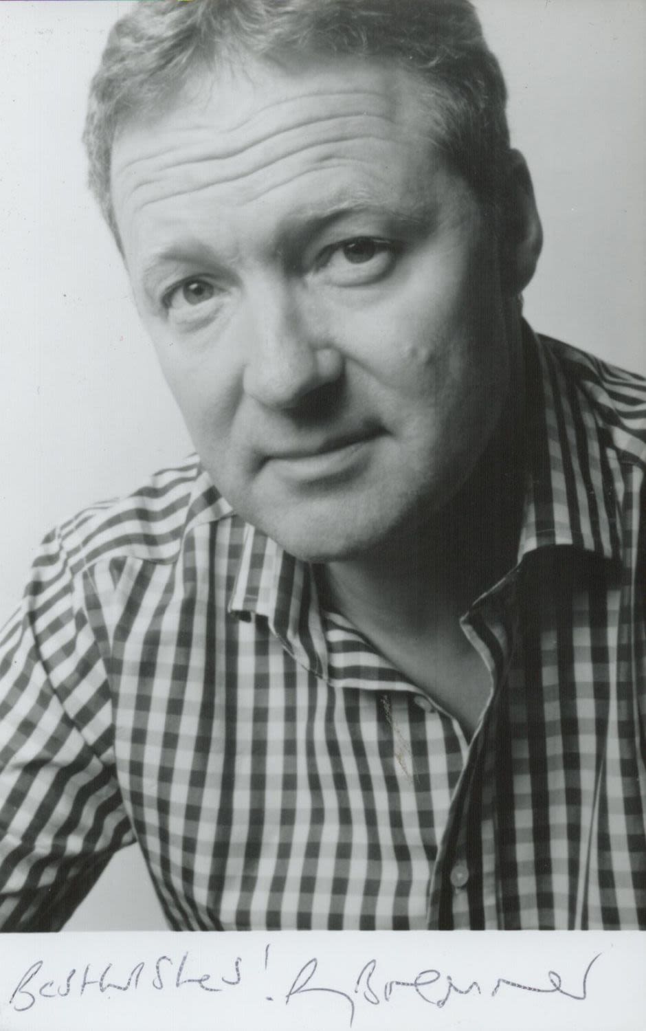Lot 164: Rory Bremner signed 6x4 black and white photograph....