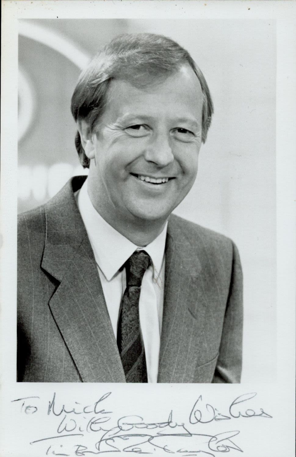 Lot 174: Tim Brooke-Taylor signed 6x4 black and white photograph....