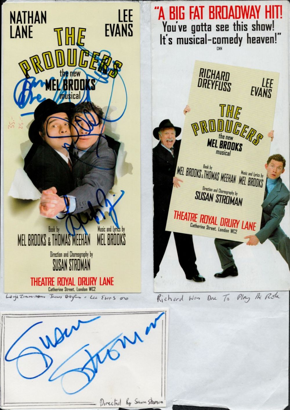 Lot 178: The Producers Musical multi-signed signature piece featuring signatures...