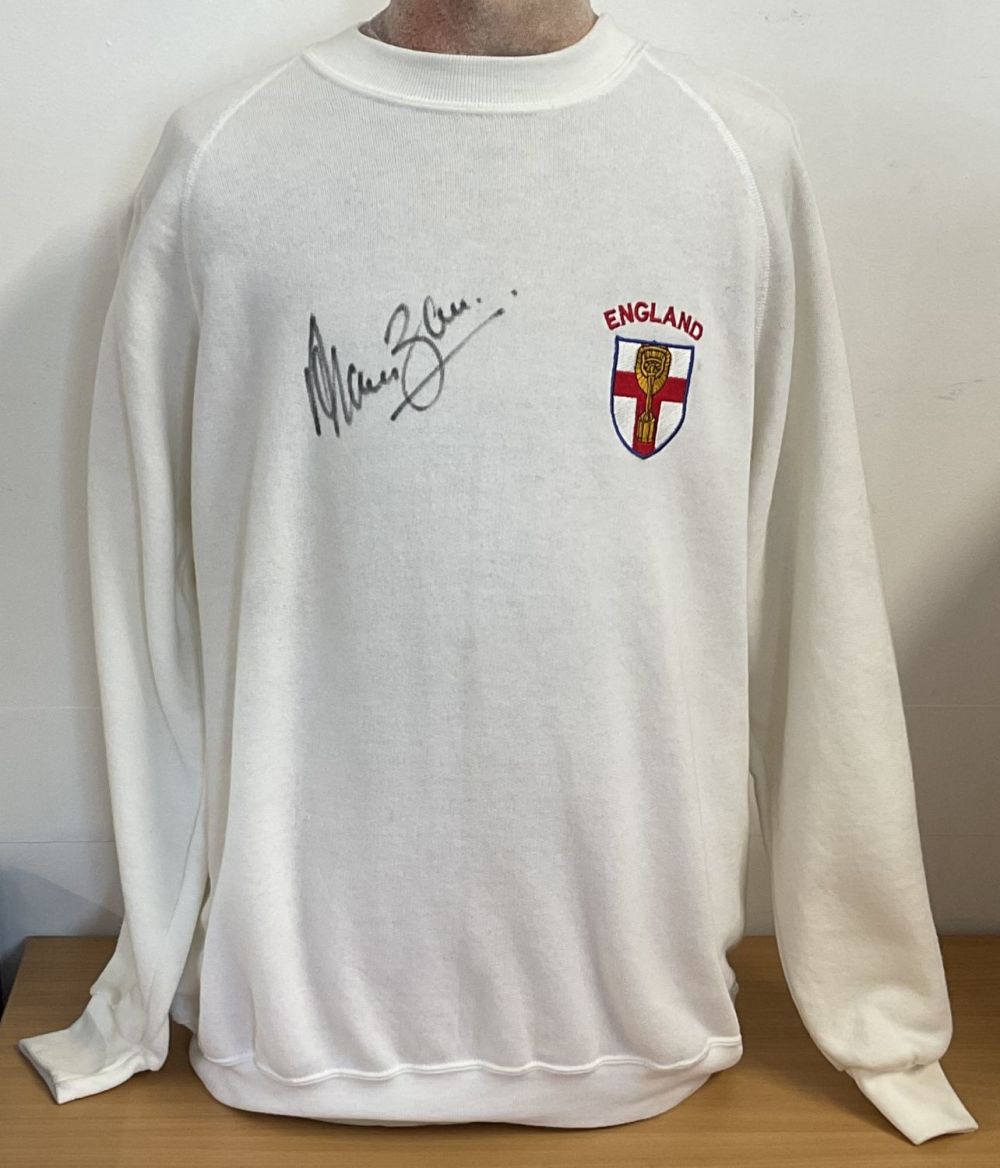 Lot 217: Football Legend, Alan Ball signed white England jumper....