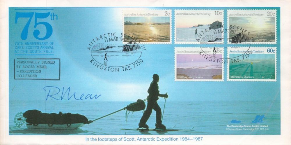 Lot 242: Explorer Roger Mear Signed 75th Anniv of Capt...