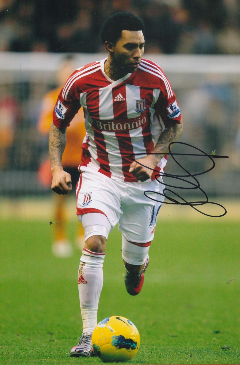Lot 322: Football Jermaine Pennant signed 12x8 colour Stoke City...