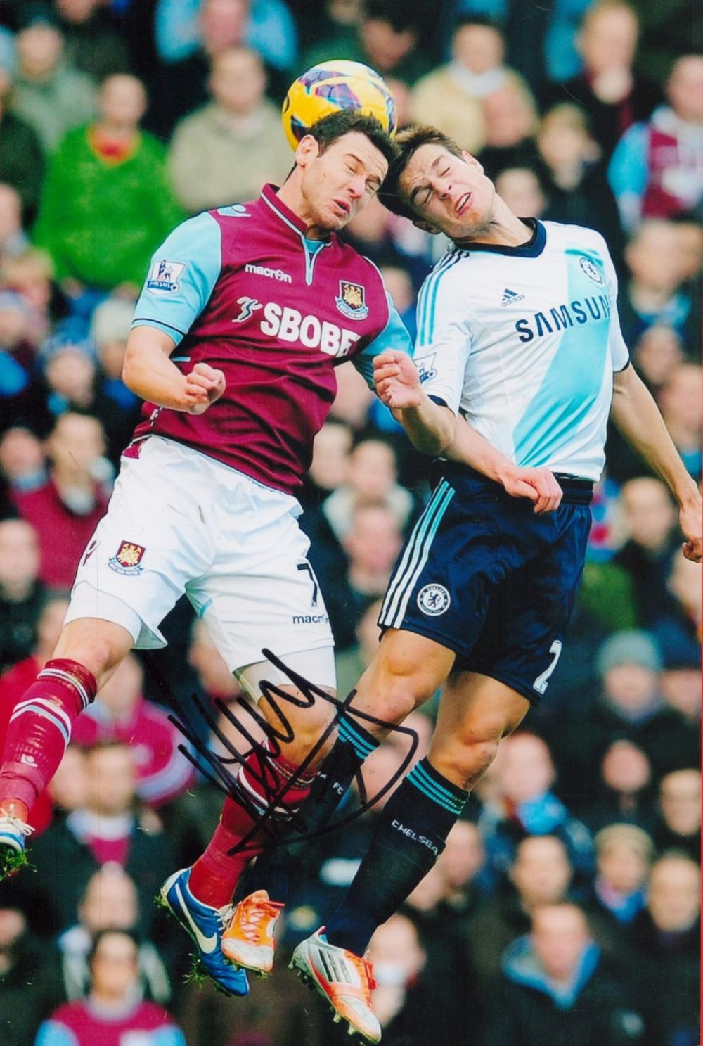 Lot 335: Football Matt Jarvis signed West Ham United 12x8...