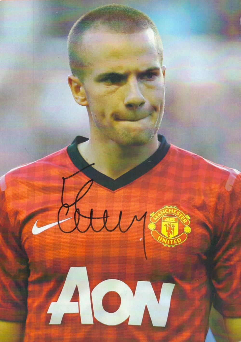 Lot 337: Football Tom Cleverley signed Manchester United 12x8 colour...