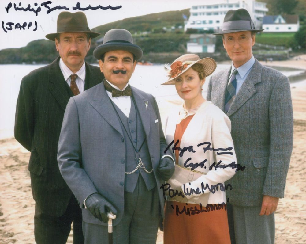 Lot 340: Philip Jackson, Hugh Fraser and Pauline Moran signed...
