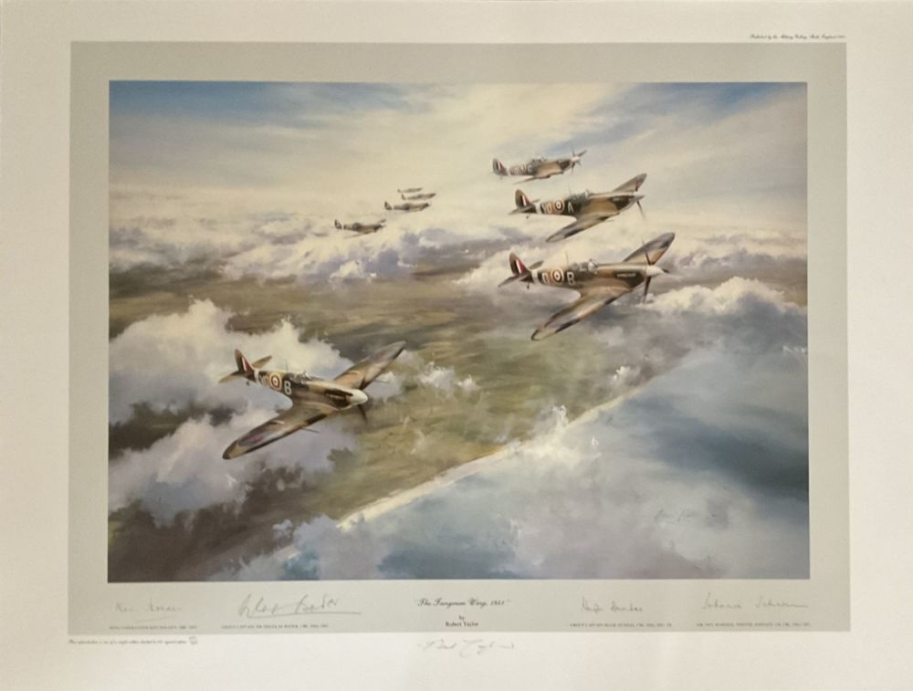 Lot 69: Tangmere Wing 1941 print by Robert Taylor. Ultra-rare....