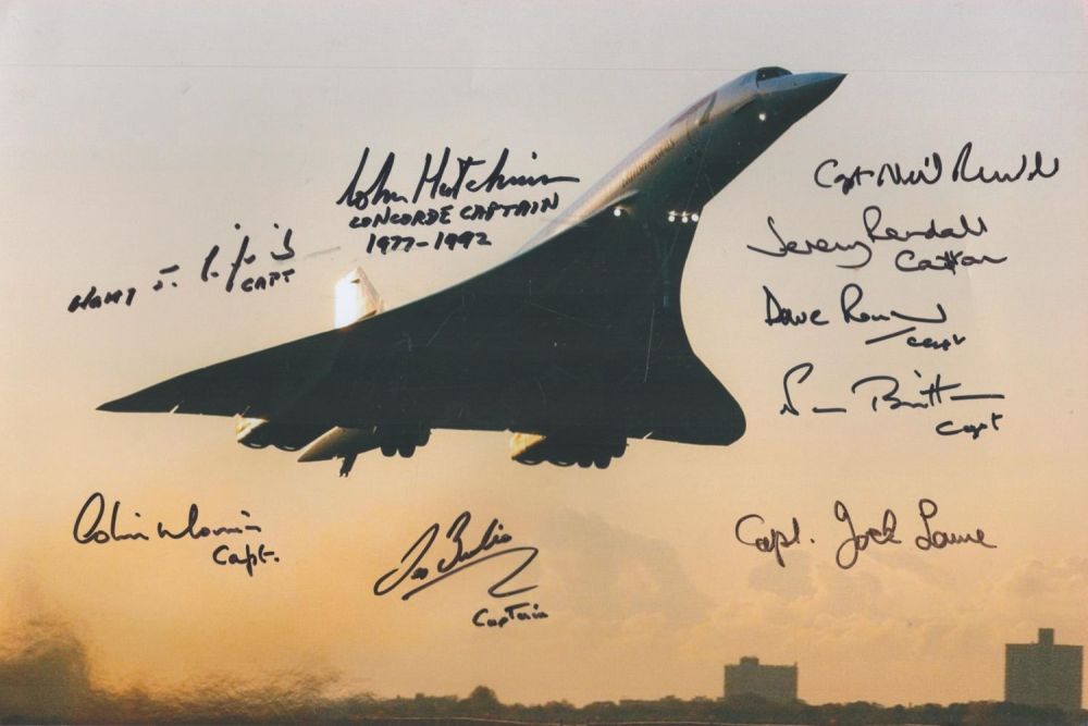 Lot 72: Concorde multi signed 12x8 colour photo includes 9...
