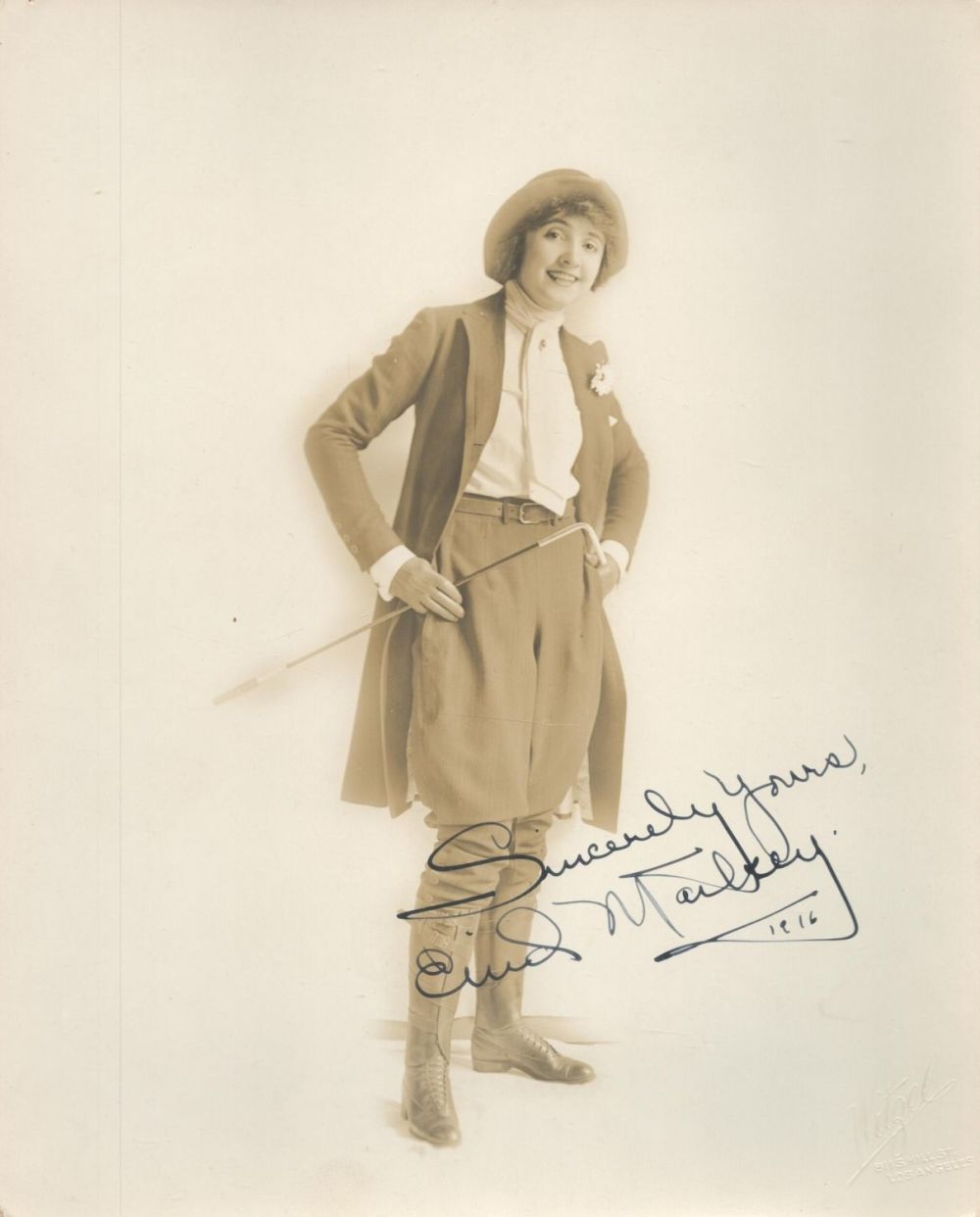 Lot 90: Enid Markey signed 10x8 vintage black and white...