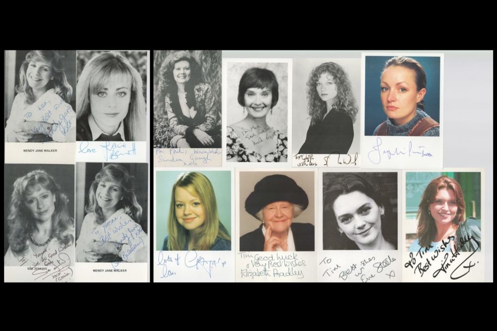 Lot 128: TV Actor Collection 12 signed assorted 6x4 photos...