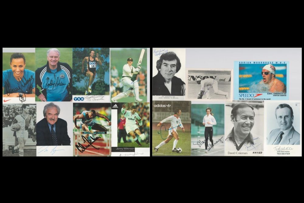 Lot 129: Sport Collection 14 assorted 6x4 signed photos includes...