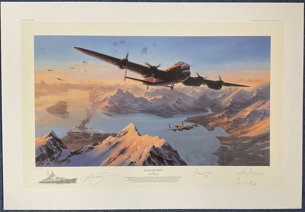 Lot 160: WW2 4 Signed Nicolas Trudgian Colour Print Titled...