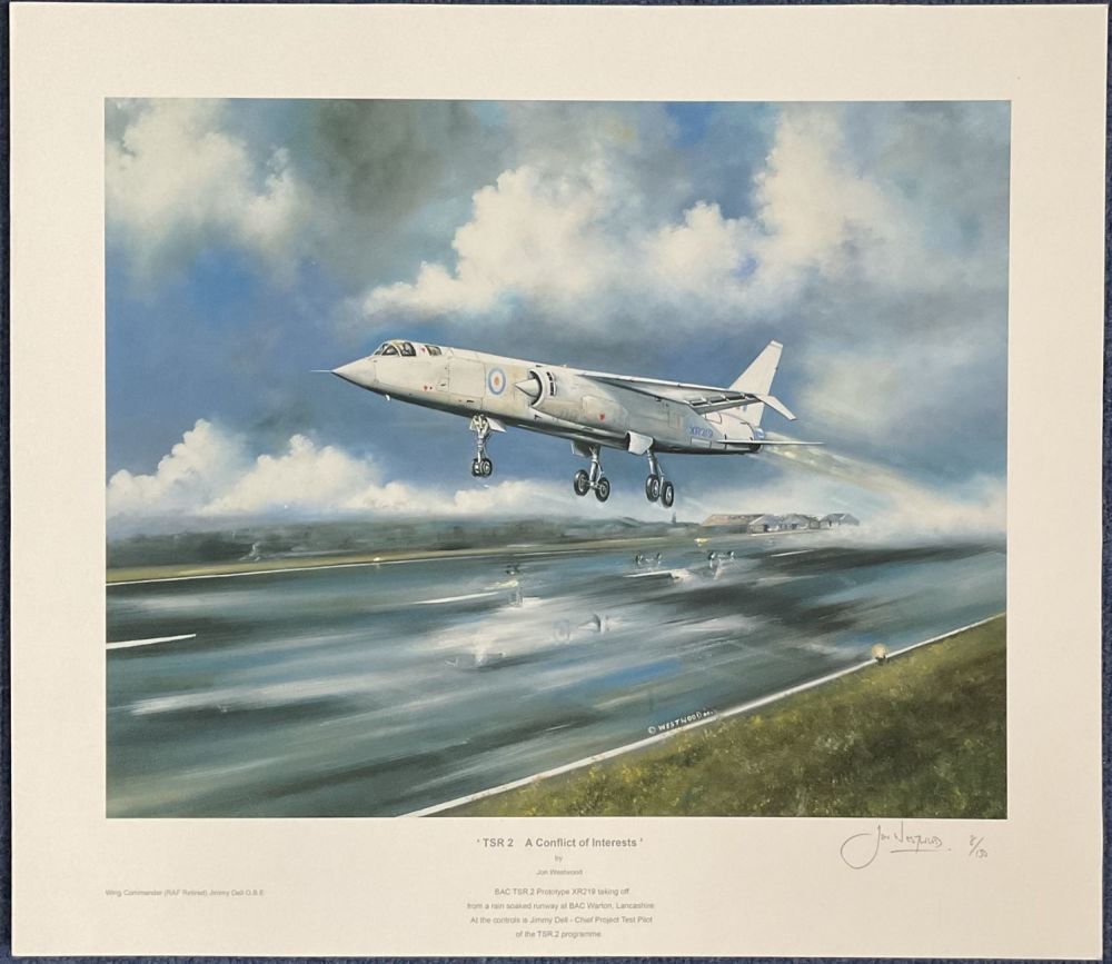 Lot 162: Aviation Artist Jon Westwood Signed 8/50 Colour Print...