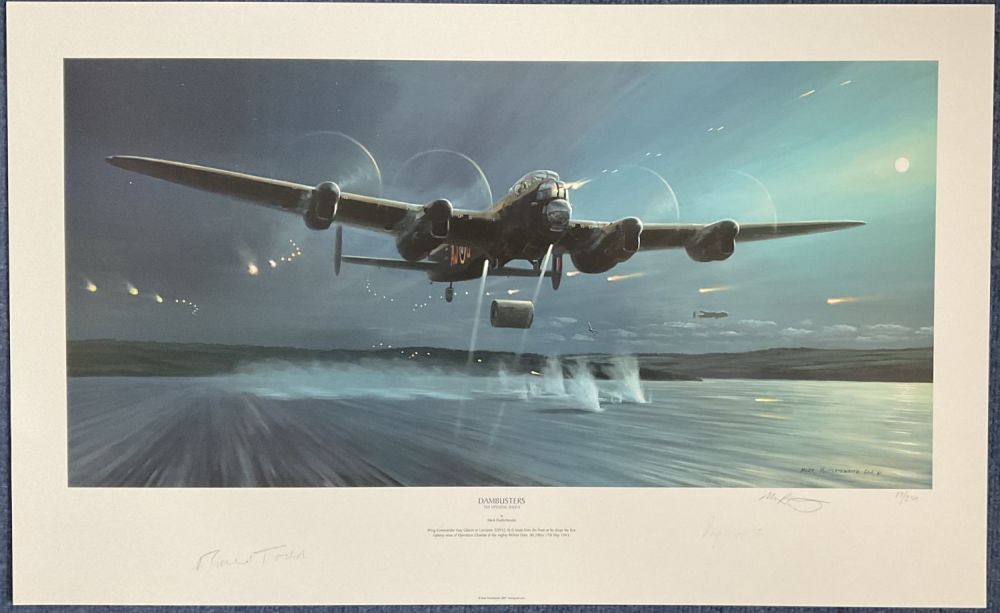 Lot 163: WW2 Print by Mark Postlethwaite Signed by Richard...
