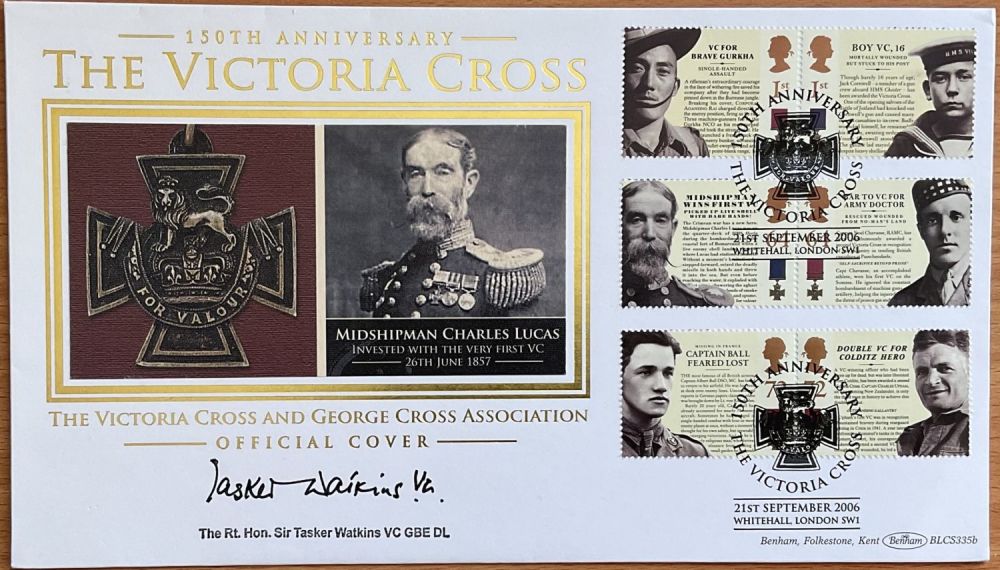 Lot 187: Tasker Watkins VC Signed 150th The Victoria Cross...