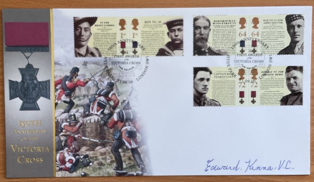 Lot 194: Edward Kenna VC Signed 150th anniv of the...