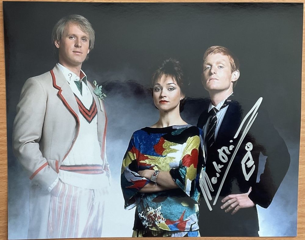 Lot 237: Mark Strickson signed Dr Who 10x8 colour photo....