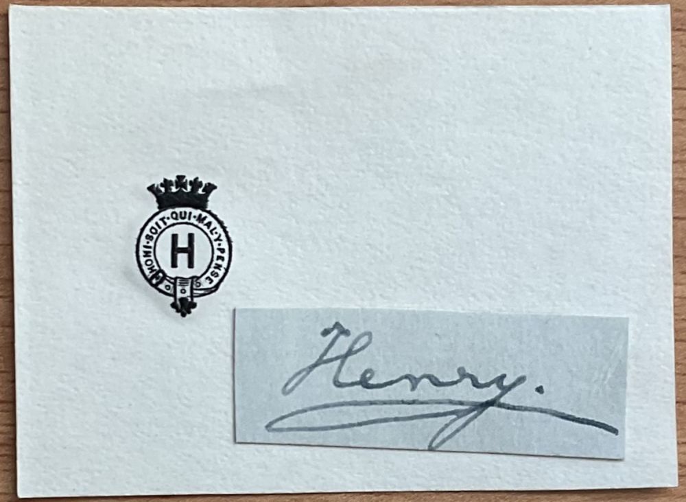 Lot 254: HENRY (Duke of Gloucester, 1900-1974, Officer in the...