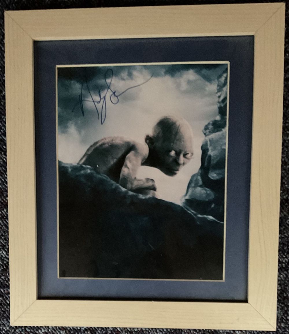 Lot 258: Lord of the Rings Actor Andy Serkis Signed...
