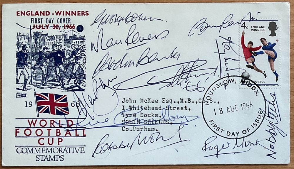 Lot 260: England 1966 Winners Multi Signed Football World Cup...