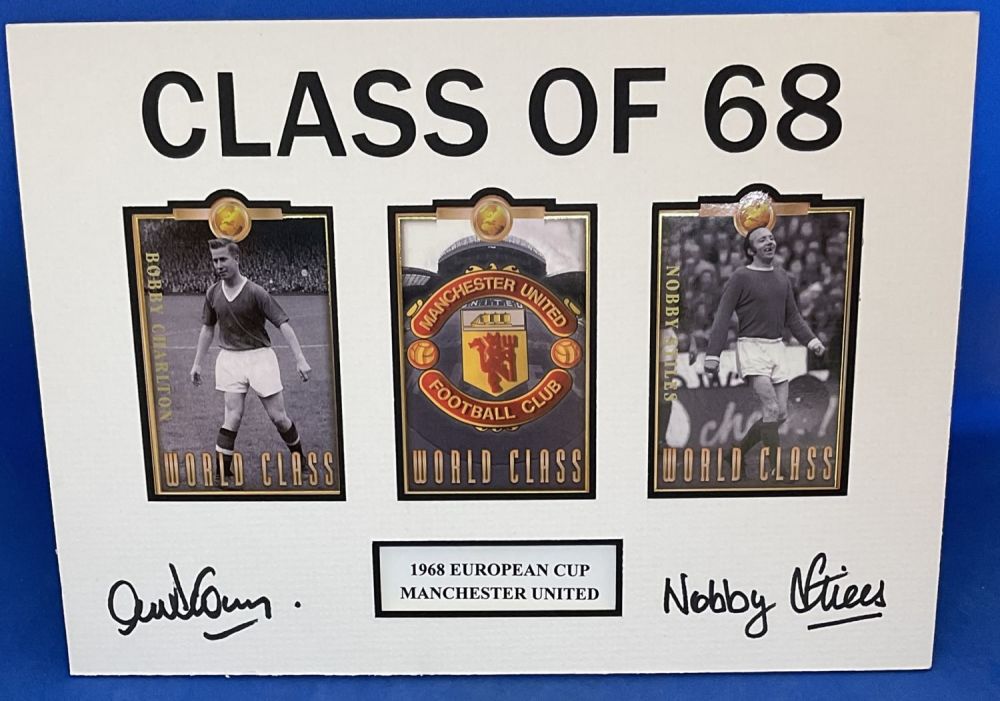 Lot 292: Nobby Stiles and Alex Stepney Signed Class of...
