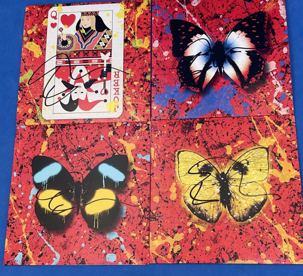 Lot 334: Music Ed Sheeran Signed Collection of 4 Single...