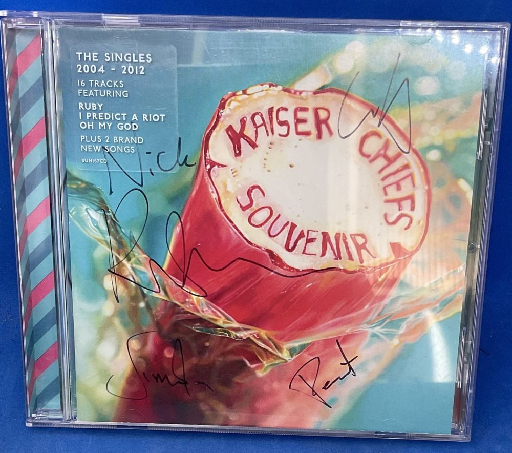 Lot 336: Music Kaiser Chiefs Multi Signed CD Sleeve With...