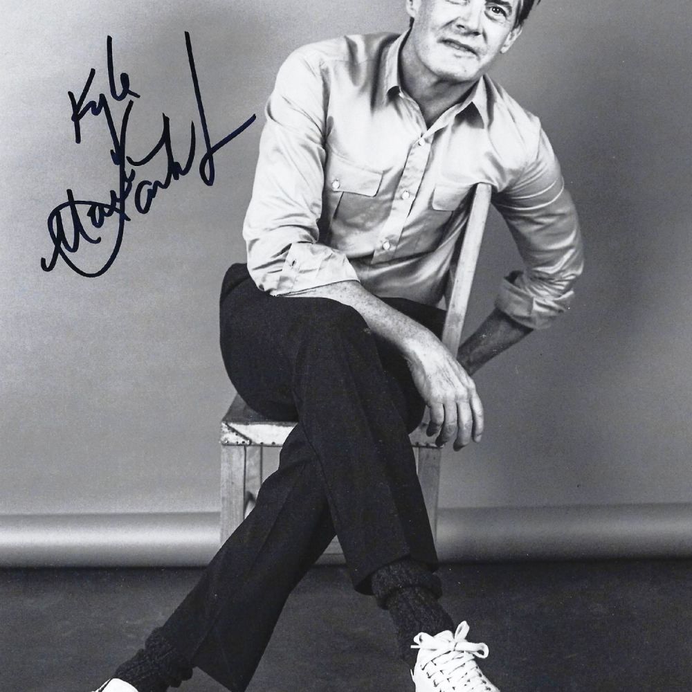 Lot 357: Kyle MacLachlan Signed 10x8 inch Black and White...