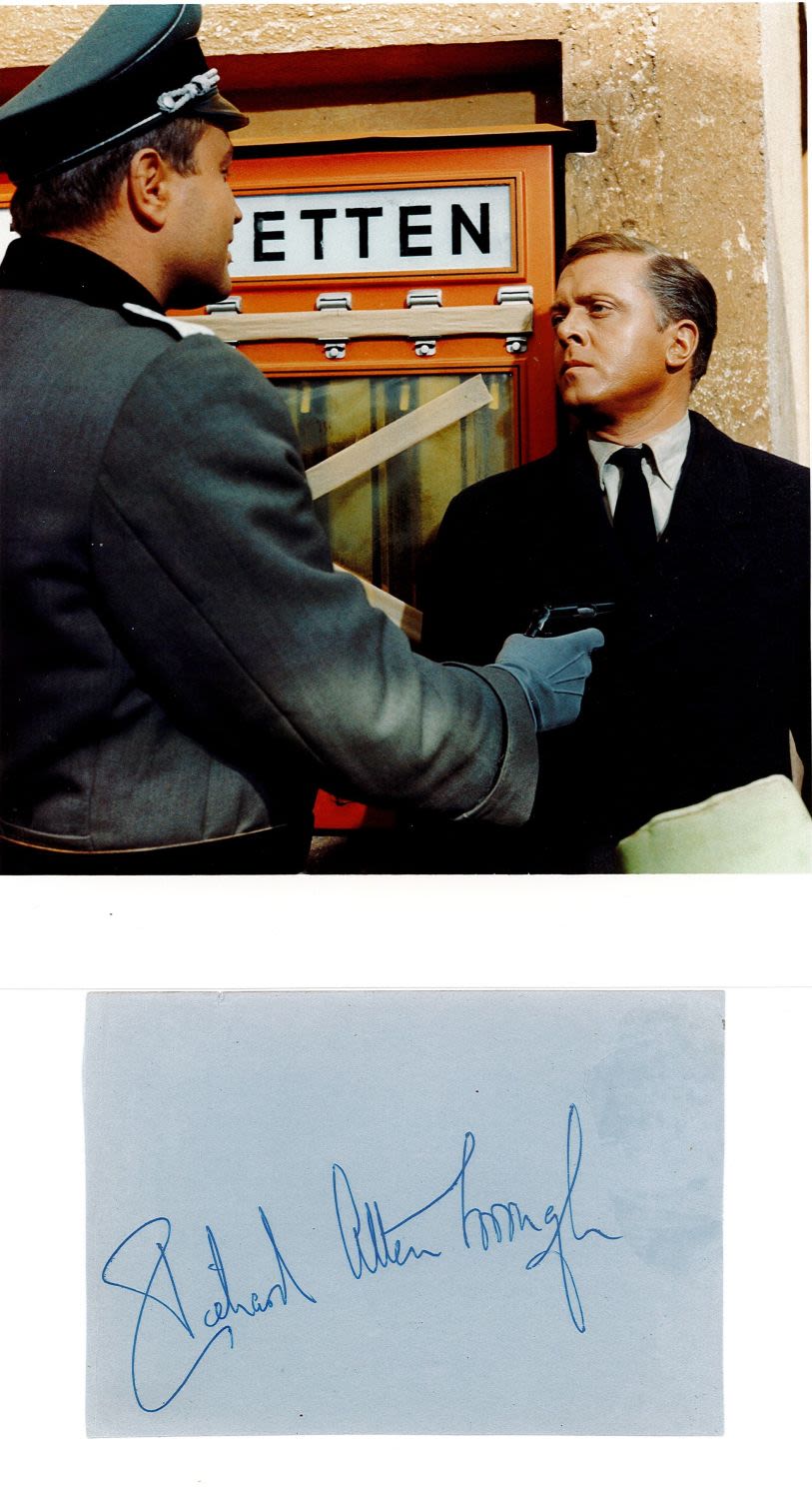 Lot 359: Richard Attenborough Signed Autograph Album Page with 10x8...