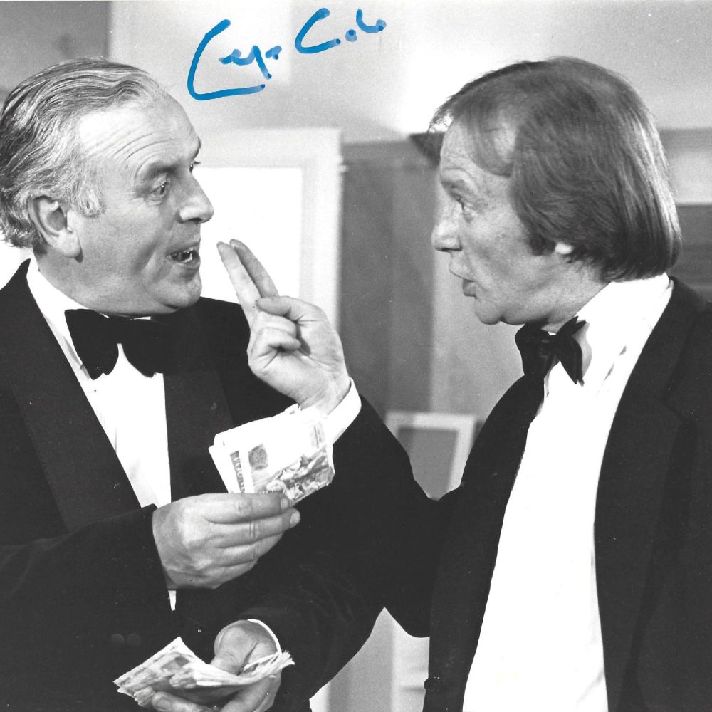 Lot 361: George Cole Signed 10x8 inch Black and White...