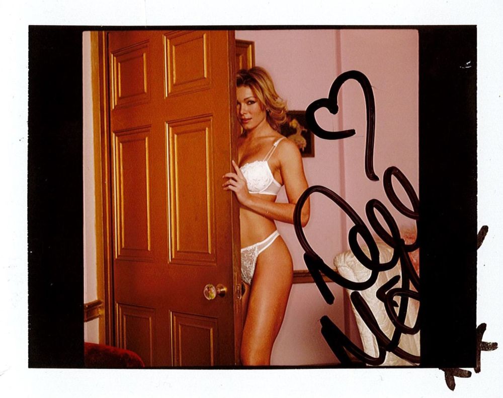 Lot 391: Nell McAndrew Signed One off Polaroid test shot....