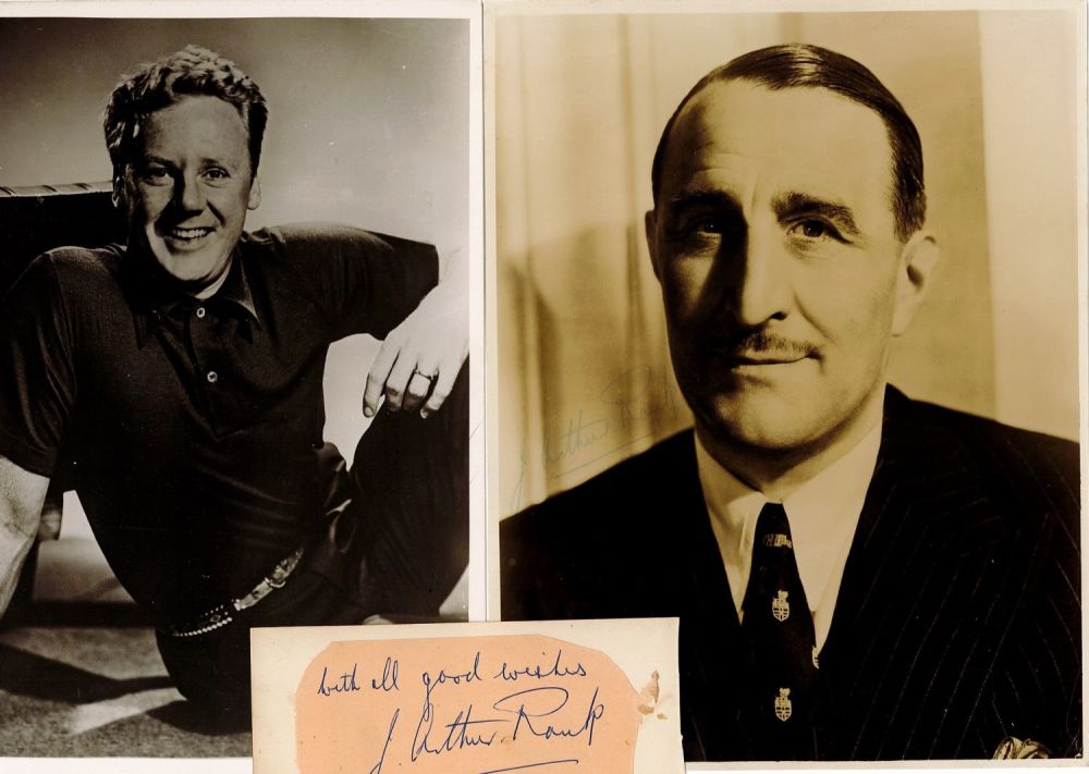Lot 417: J Arthur Rank and Van Johnson Signed Autograph...