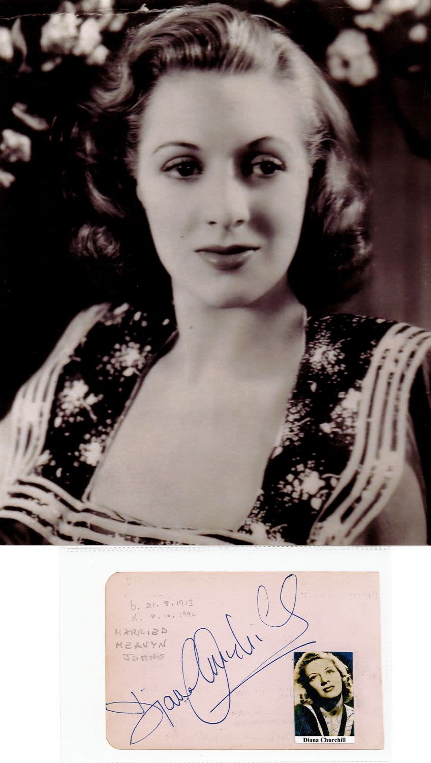 Lot 419: Paul Lukas and Diana Churchill Signed Autograph Album...