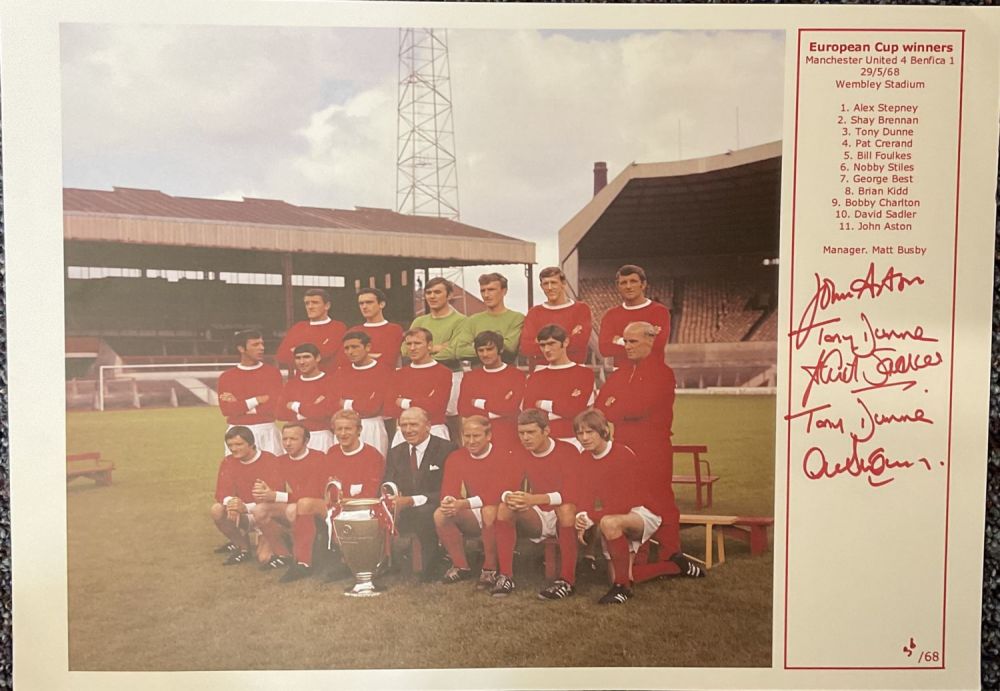 Lot 431: Football 5 Signed 16x12 inch Colour Print Showing...