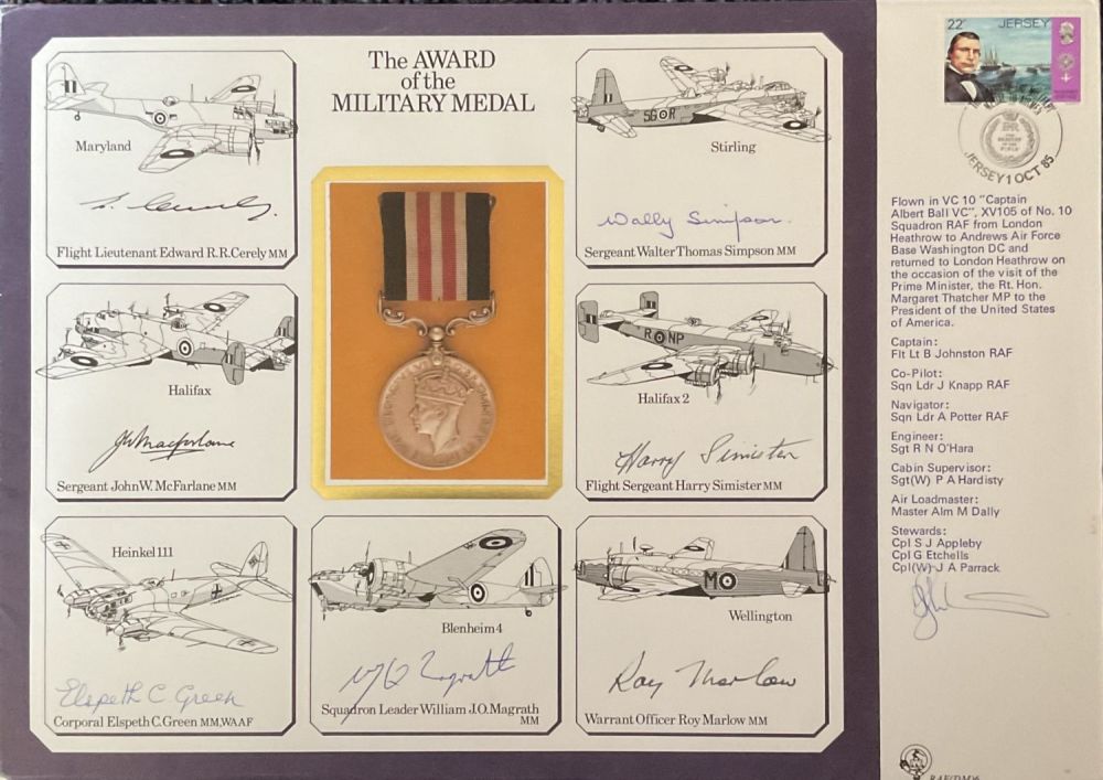 Lot 440: WW2 multisigned DM cover The Award of the...