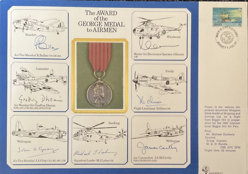 Lot 441: Award of the George Medal to Airmen cover...