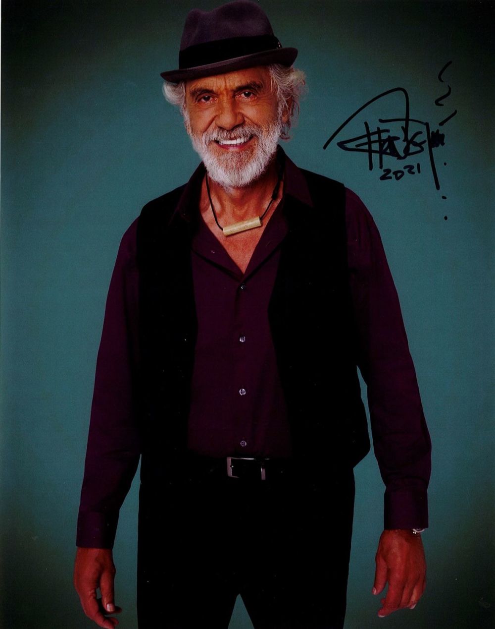 Lot 448: Tommy Chong Signed 10x8 inch Colour Photo. Signed...