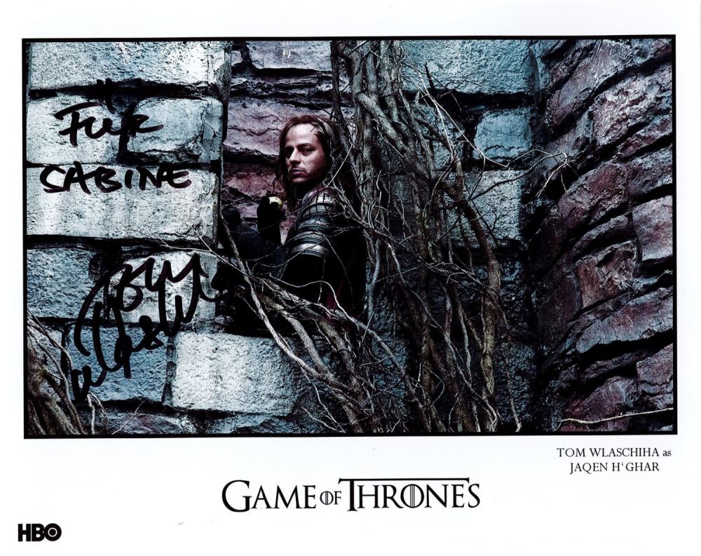 Lot 458: Tom Wlaschiha Signed 10x8 inch Colour Game Of...